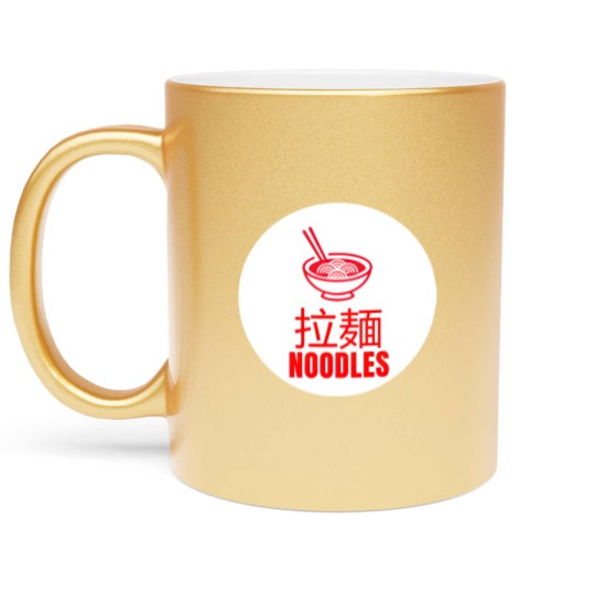 Discover ramen noodles Metallic Mugs