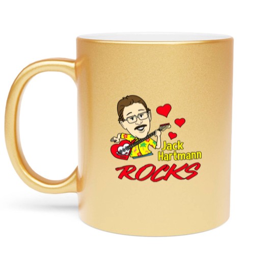 Discover Jack Hartmann Rocks Short Sleeve Gift \ Metallic Mugs