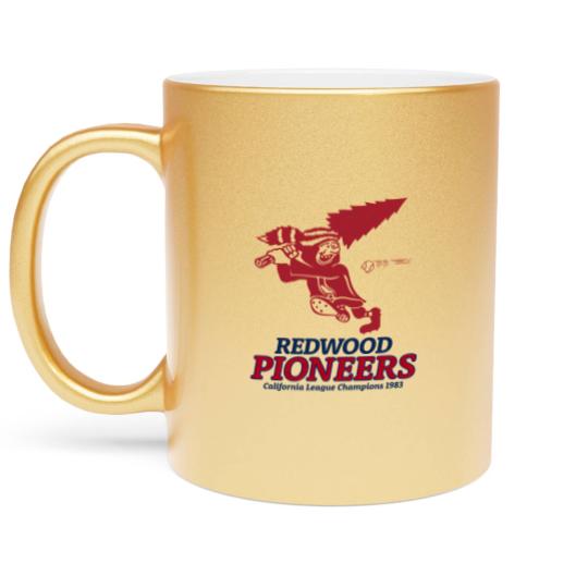 Discover Defunct Redwood Pioneers Baseball 1983 - California - Metallic Mugs
