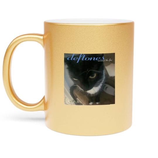 Discover Deftone Metallic Mugs Deftone Cat Meme Metallic Mugs Cattones Gift For Them