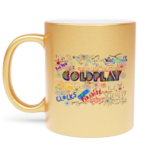 Discover Coldplay World Tour 2023 Metallic Mugs, Vintage Coldplay Tour Metallic Mugs