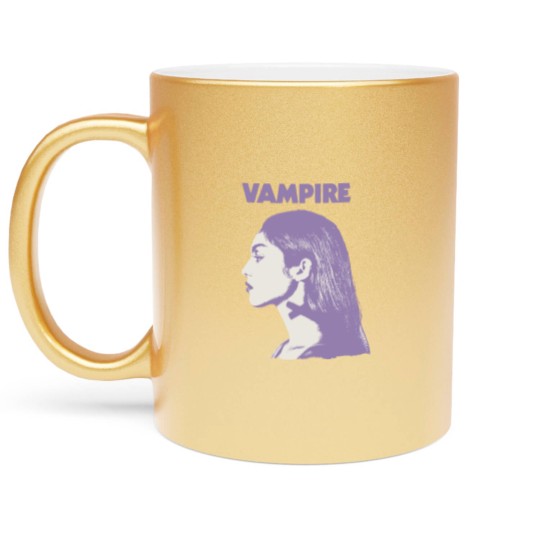 Discover Vampire Olivia Rodrigo Metallic Mugs, Olivia Rodrigo Vampire Merch Metallic Mugs