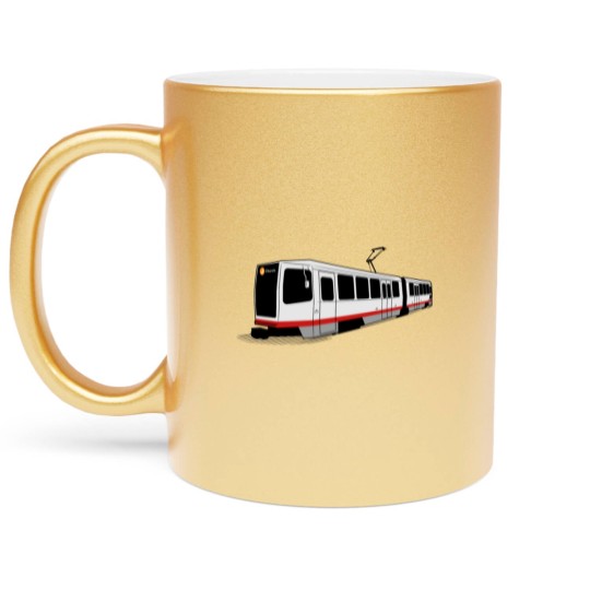 Discover J Church - San Francisco Muni Train Metallic Mugs