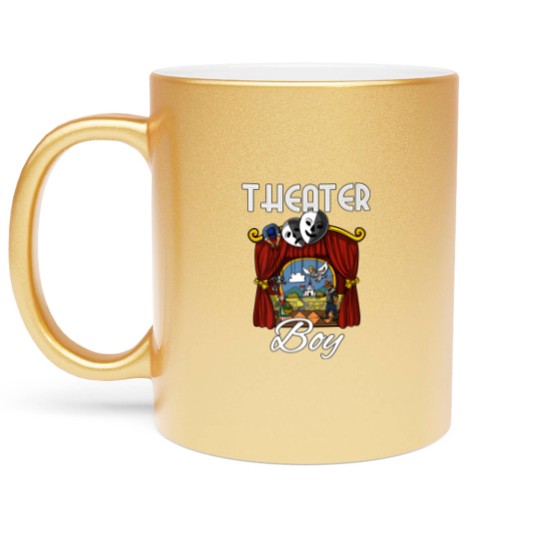 Discover Theater Boy Drama Stage Play Actor Kids Metallic Mugs
