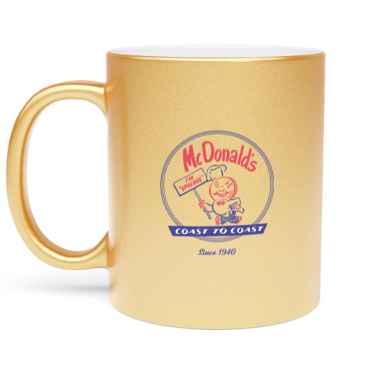 Discover McDonald vintage speedee coast to coast Metallic Mugs