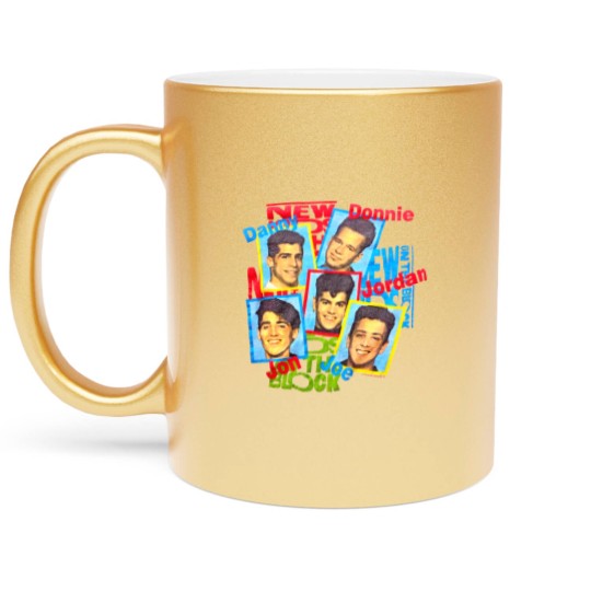 Discover NK on The Block Metallic Mugs, Vintage NKOT Block Pink Metallic Mugs