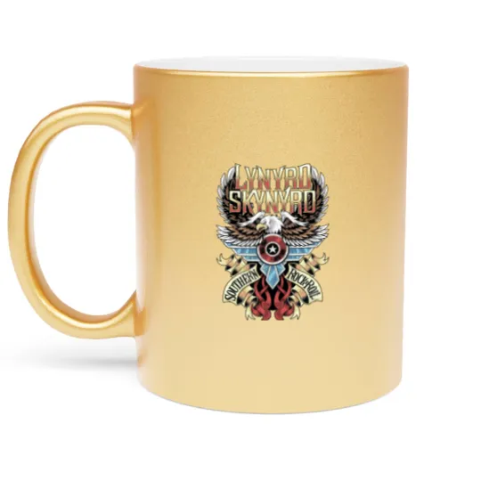Discover Lynyrd Skynyrd Music Metallic Mugs, Rock Band Music Metallic Mugs