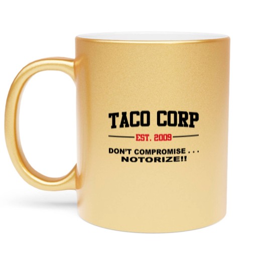 Discover TACO CORP 2009 Metallic Mugs - Taco the league tv show