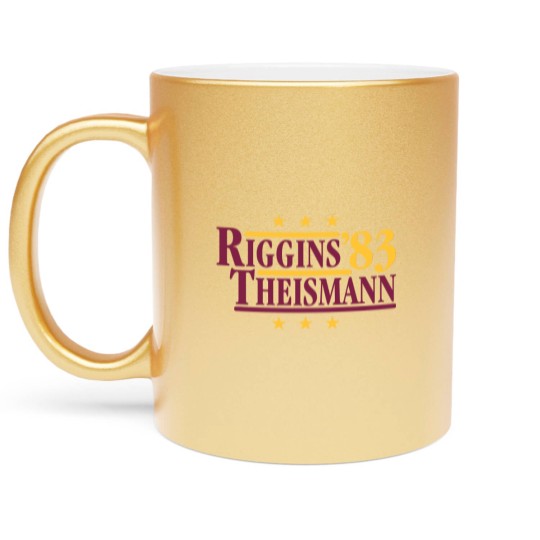 Discover Riggins & Theismann '83 Metallic Mugs, Football Legends For President Fan Metallic Mugs