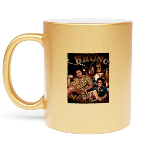 Discover Vintage Bruno Mars 90s Metallic Mugs, Bruno Mars Bootleg Metallic Mugs