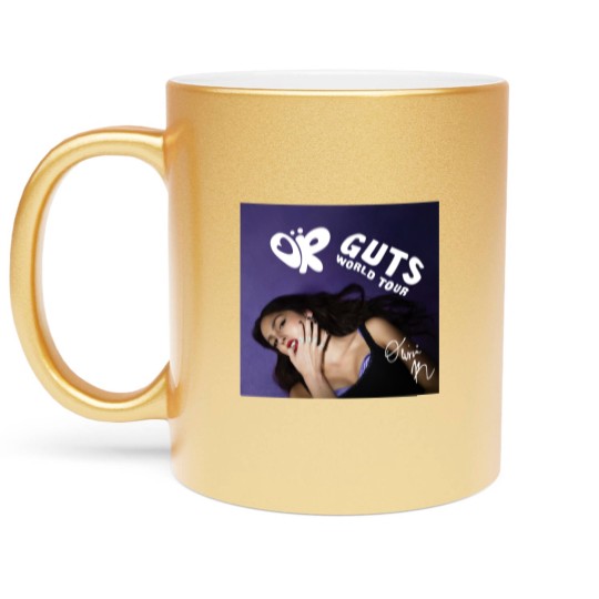 Discover Olivia Rodrigo GUTS World Tour 2024 Metallic Mugs Olivia Rodrigo Retro Metallic Mugs Gift Fans, Olivia Rodrigo GUTS Album Metallic Mugs