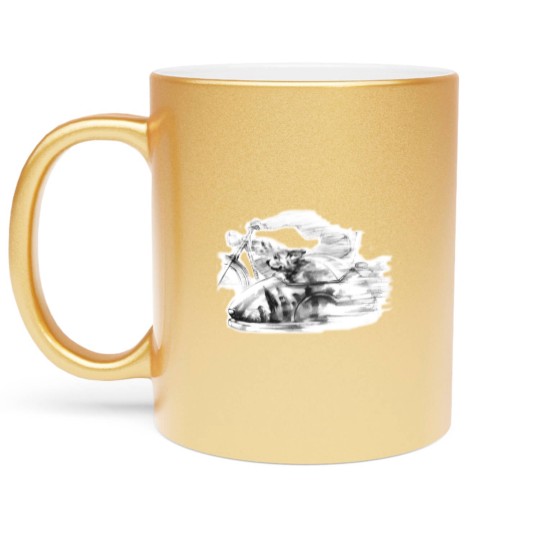 Discover Dog in a Sidecar Metallic Mugs