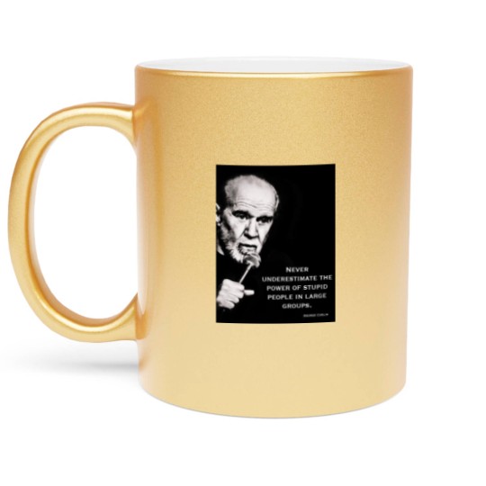 Discover George Carlin Metallic Mugs