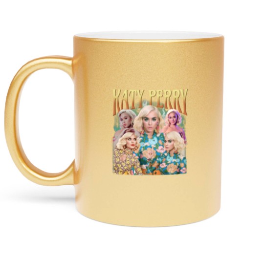 Discover Katy Perry Music Metallic Mugs, Katy Perry Vintage Retro 90s Style, Katy Perry 2023 Gift For Fan