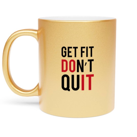 Discover Get inspired to get in fit Metallic Mugs