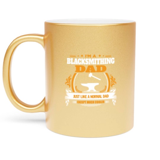 Discover Blacksmithing Dad Metallic Mugs Metallic Mugs