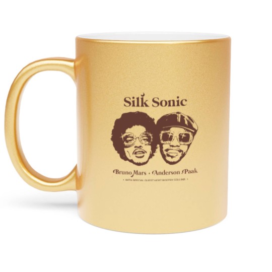 Discover Vintage Bruno Mars planet 2023 Unisex Metallic Mugs