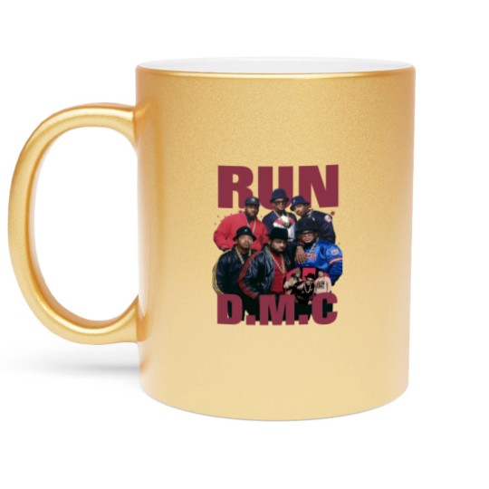 Discover Run D.M.C Streetwear Gifts Metallic Mugs Hip Hop 90s Vintage Retro Graphic Metallic Mugs Rap Metallic Mugs