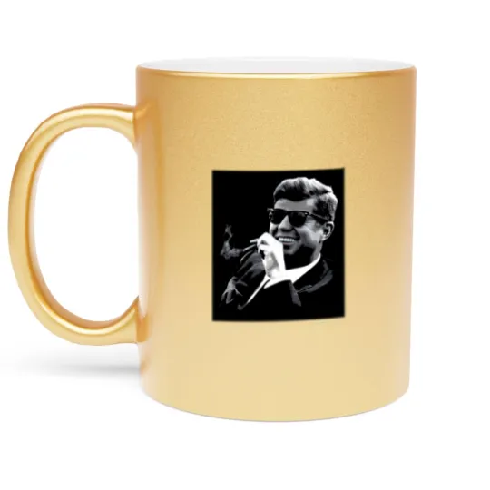 Discover John F. Kennedy Cigar & Sunglasses Metallic Mugs
