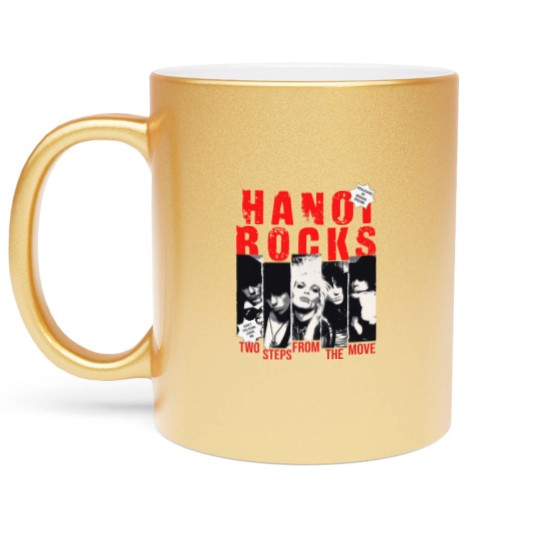Discover Hanoi Rocks Two Steps Women's Metallic Mugs