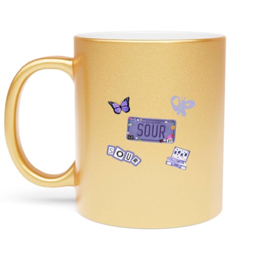 Discover Olivia Sour Tour 2023 Metallic Mugs, Olivia Rodrigo Metallic Mugs, Sour Album Metallic Mugs