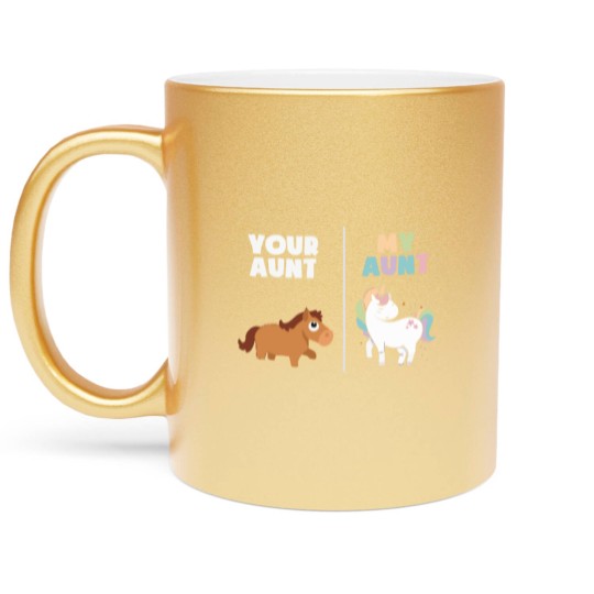 Discover Unicorn Aunt Metallic Mugs