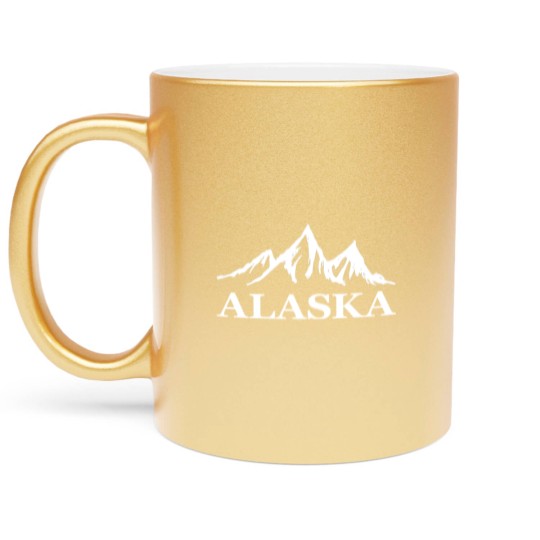 Discover Alaska Mountain Metallic Mugs