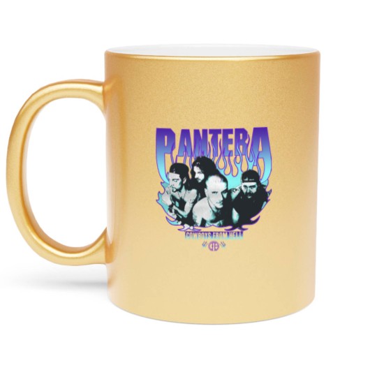 Discover Mayhem Skull Metallic Mugs, Classic Rock Vintage Metallic Mugs, Retro Vintage Metallic Mugs