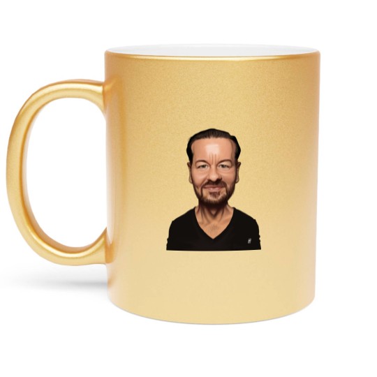 Discover Ricky Gervais - Ricky Gervais - Metallic Mugs