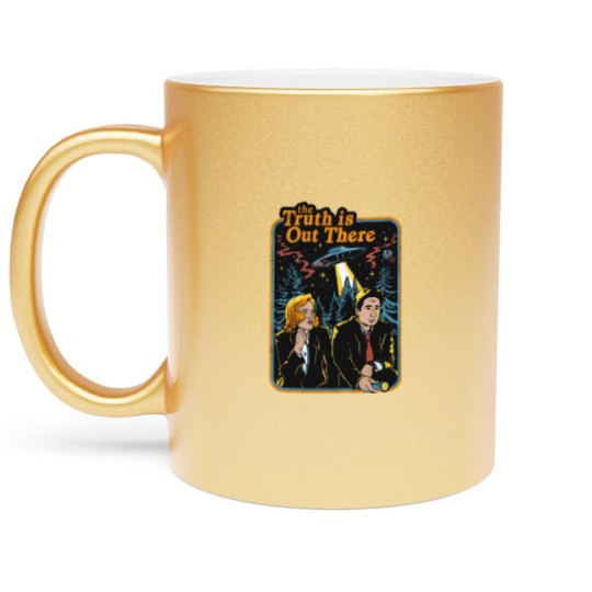 Discover The Truth Is Out There X FILES Metallic Mugs Unisex Gift Men Women, The X Files Metallic Mugs Gift For Fan, X Files Movie Metallic Mugs, X Files Vintage Metallic Mugs