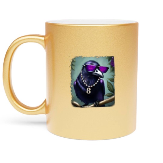 Discover Lamar Jackson Vintage Metallic Mugs, Lamar Jackson Ravens Football Metallic Mugs - Lamar Jackson Metallic Mugs