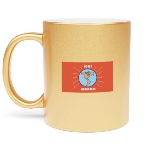 Discover 'World Videophone' logo from 'Stingray' TV series - Gerry Anderson - Metallic Mugs