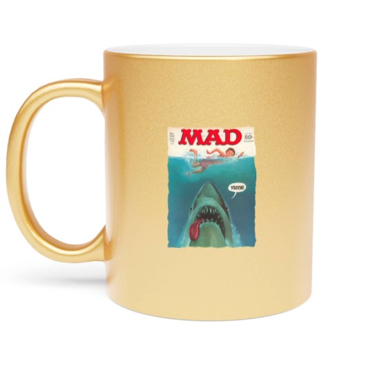 Discover Mad Magazine Jaws Cover Deep Sea Funny Super Cool Best Gift Top Metallic Mugs Metallic Mugs