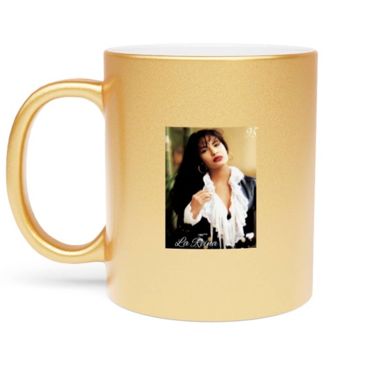 Discover Selena Metallic Mugs, La Reina del Tejano Metallic Mugs, La cantante, Selena Fan Gift