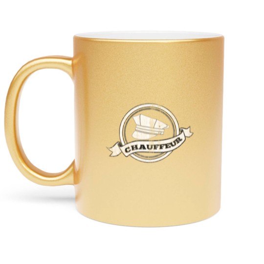 Discover Chauffeur Driver Profession Occupation job Metallic Mugs