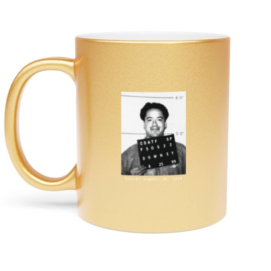 Discover Robert Downey Jr. 1999 Actor Mugshot Metallic Mugs