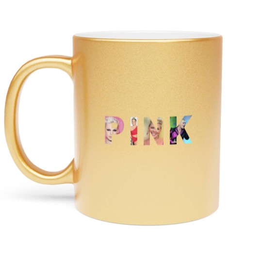 Discover Pink Metallic Mugs, Pink Concert Metallic Mugs, Pink Pink Concert