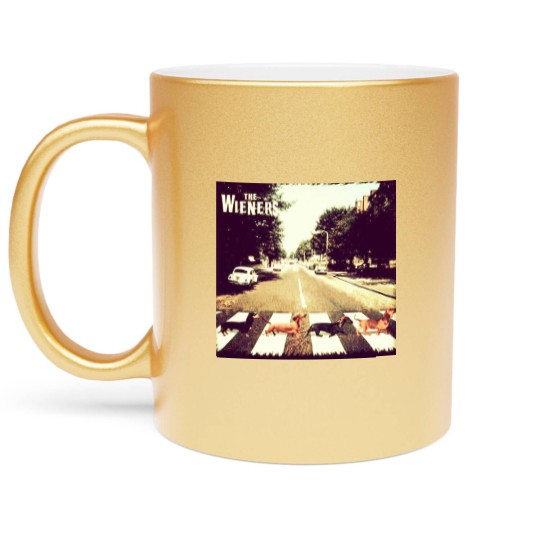 Discover Doxie Dachshund Abbey Road Metallic Mugs Metallic Mugs