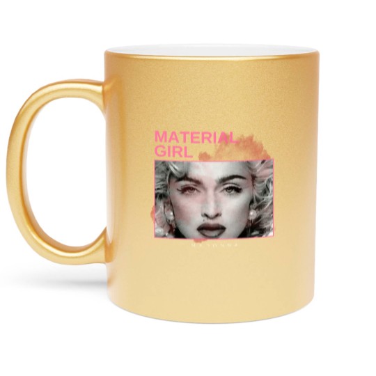 Discover material girl - vintage minimalism Metallic Mugs