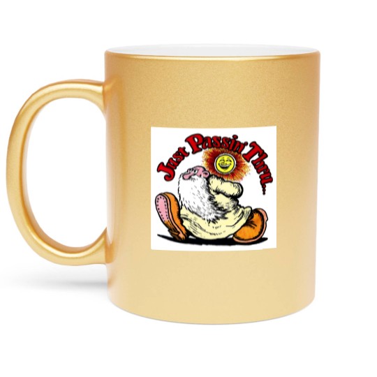 Discover Mr Natural Just Passin' Thru Metallic Mugs