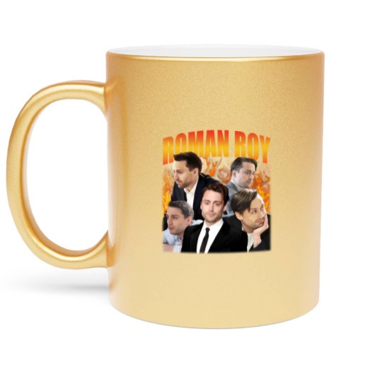 Discover Roman Metallic Mugs, Roy Metallic Mugs, Succession Metallic Mugs, Movie Character Metallic Mugs