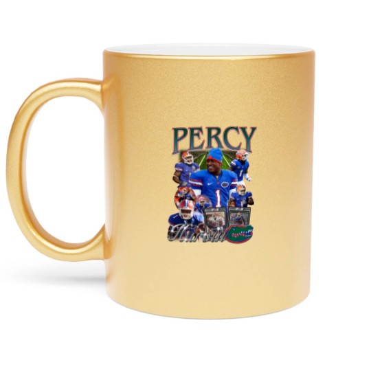 Discover Vintage 90s Graphic Style Percy Harvin Metallic Mugs, Percy Harvin Vintage Metallic Mugs, American Football Gift
