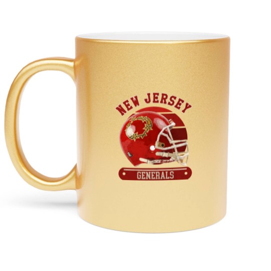 Discover New Jersey Generals Helmet - New Jersey Generals - Metallic Mugs