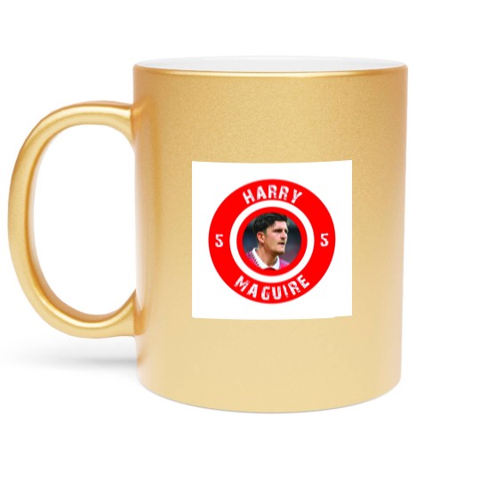 Discover Harry Maguire Throw Pillow Metallic Mugs