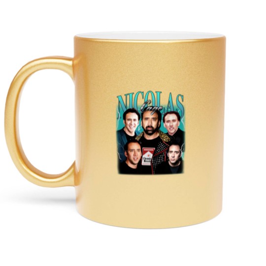 Discover Nicolas Cage Metallic Mugs