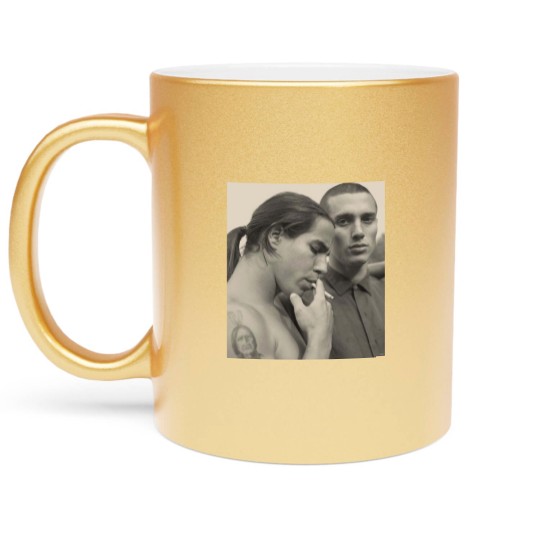 Discover Anthony Kiedis and John Frusciante Metallic Mugs