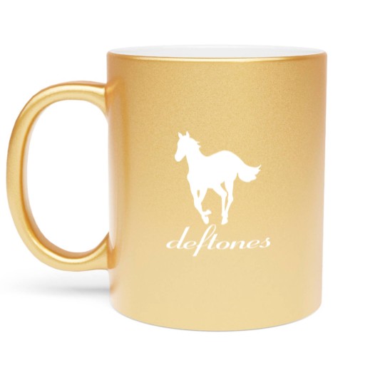 Discover Vintage Deftone White Pony Metallic Mugs