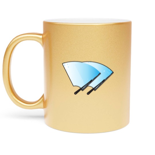 Discover Car windscreen wipers Metallic Mugs