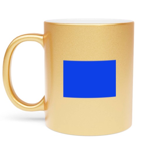 Discover "Blue Square" design Metallic Mugs