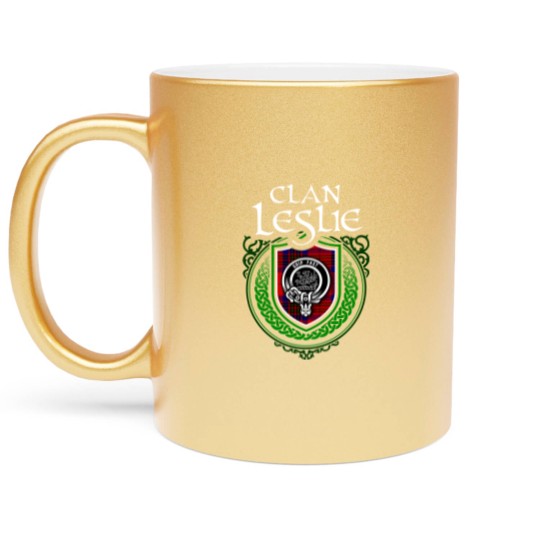 Discover Clan Leslie Scottish Tartan Metallic Mugs